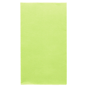 SERVIETTES ECOLABEL P. 1/6 'DOUBLE POINT' 18 G/M2 33x40 CM VERT ANIS OUATE (2000 UNITÉ)