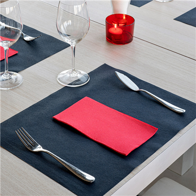 SERVIETTES ECOLABEL P. 1/6 'DOUBLE POINT' 18 G/M2 33x40 CM ROUGE OUATE (2000 UNITÉ) – Image 3