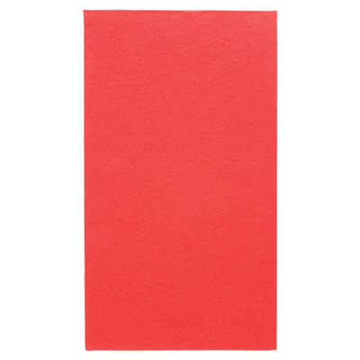 SERVIETTES ECOLABEL P. 1/6 'DOUBLE POINT' 18 G/M2 33x40 CM ROUGE OUATE (2000 UNITÉ)