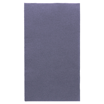 SERVIETTES ECOLABEL P. 1/6 'DOUBLE POINT' 18 G/M2 33x40 CM BLEU MARINE OUATE (2000 UNITÉ)