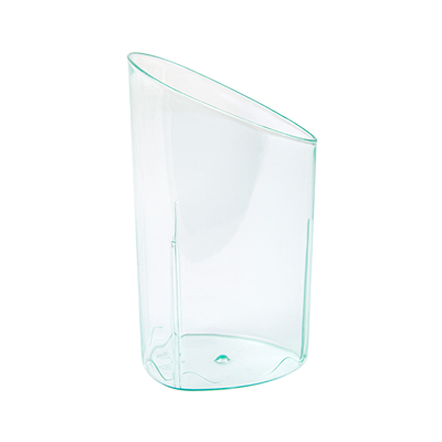 MISES EN BOUCHE RÉUTILISABLES "CYLINDRE"  4,7x4,7x8,1 CM VERT D'EAU PS (600 UNITÉ) – Image 2
