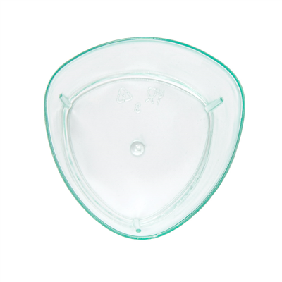 MISES EN BOUCHE RÉUTILISABLES "CYLINDRE"  4,7x4,7x8,1 CM VERT D'EAU PS (600 UNITÉ) – Image 3