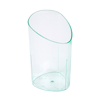 MISES EN BOUCHE RÉUTILISABLES "CYLINDRE"  4,7x4,7x8,1 CM VERT D'EAU PS (600 UNITÉ)