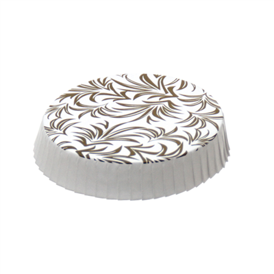 COUVERCLES GOBELETS CHAMBRE  Ø 7,5x1,5 CM DORE CARTON (1000 UNITÉ)