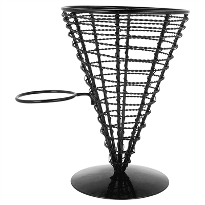 BASKET POUR 1 RÉCIPIENT  Ø 12,8x18 CM NOIR ACIER (1 UNITÉ) – Image 2