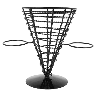 BASKET POUR 2 RÉCIPIENTS  Ø 12,8x18 CM NOIR ACIER (1 UNITÉ) – Image 2