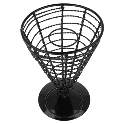 BASKET POUR 2 RÉCIPIENTS  Ø 12,8x18 CM NOIR ACIER (1 UNITÉ) – Image 3