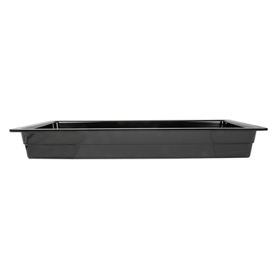 BACS GN 1/1  53 x 32 x 6,5 (h) CM NOIR MÉLAMINE (3 UNITÉ) – Image 2