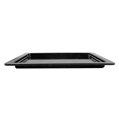 BACS GN 1/2  32,5 x 26 x 2 (h) CM NOIR MÉLAMINE (6 UNITÉ) – Image 2