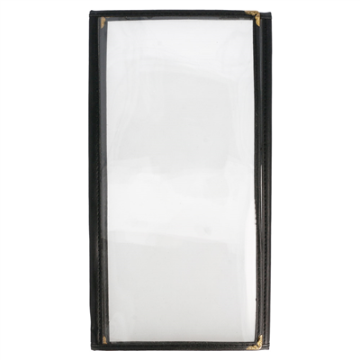 MENU "AMÉRICAIN" 3 CORPS  10,5x29,7 CM NOIR PVC (1 UNITÉ) – Image 2