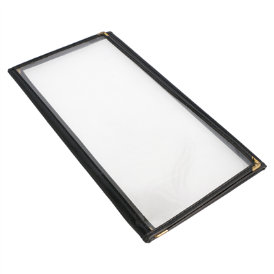 MENU "AMÉRICAIN" 3 CORPS  10,5x29,7 CM NOIR PVC (1 UNITÉ) – Image 4