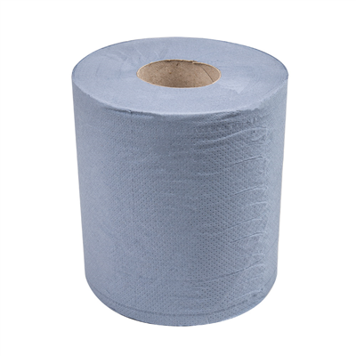 SERVIETTE "MAXI BARRIL" ECOLABEL 2 PLIES  20 G/M2 Ø 20x21,6 CM BLEU OUATE (6 UNITÉ) – Image 2