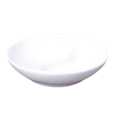 RÉCIPIENTS RONDS 'AKALA'  Ø 9x1,8 CM BLANC PORCELAINE (12 UNITÉ)