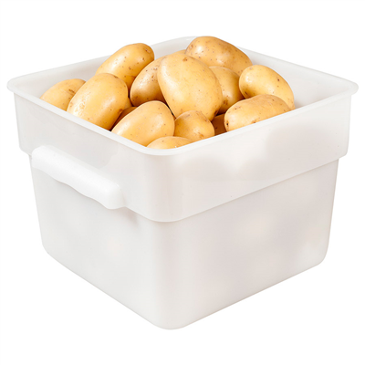 BAC ALIMENTAIRE 12 L 28,5x28,5x21 CM BLANC PP (1 UNITÉ) – Image 2