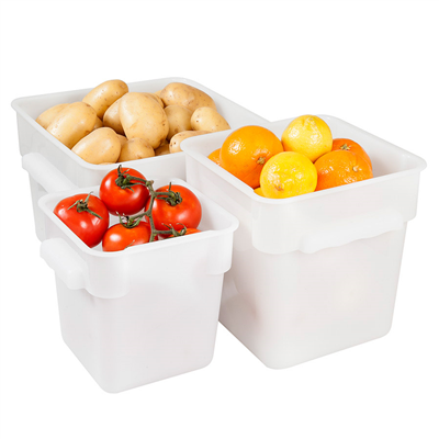 BAC ALIMENTAIRE 12 L 28,5x28,5x21 CM BLANC PP (1 UNITÉ) – Image 3