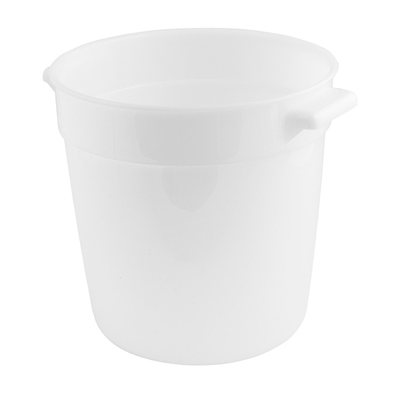 BAC 10 L Ø 31,2x20,8 CM BLANC PEHD (1 UNITÉ)