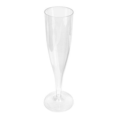 FLÛTES INJECTÉES "CHAMPAGNE" PETITES 100 ML Ø 4,8x17 CM TRANSPARENT CRISTAL PS (180 UNITÉ)