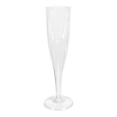 FLÛTES INJECTÉES "CHAMPAGNE" PETITES 100 ML Ø 4,8x17 CM TRANSPARENT CRISTAL PS (180 UNITÉ) – Image 2