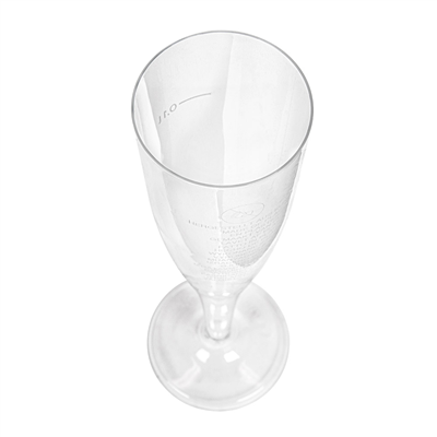 FLÛTES INJECTÉES "CHAMPAGNE" PETITES 100 ML Ø 4,8x17 CM TRANSPARENT CRISTAL PS (180 UNITÉ) – Image 3
