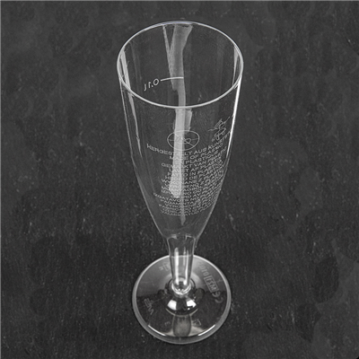 FLÛTES INJECTÉES "CHAMPAGNE" PETITES 100 ML Ø 4,8x17 CM TRANSPARENT CRISTAL PS (180 UNITÉ) – Image 5