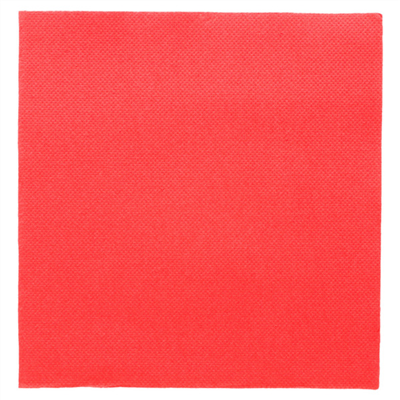 SERVIETTES ECOLABEL 'DOUBLE POINT' 18 G/M2 33x33 CM ROUGE OUATE (1200 UNITÉ)