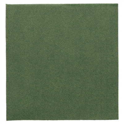 SERVIETTES ECOLABEL 'DOUBLE POINT' 18 G/M2 33x33 CM VERT JAGUAR OUATE (1200 UNITÉ)