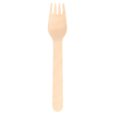 FOURCHETTES 'MAKAN'  15,5 CM NATUREL BOIS (100 UNITÉ)