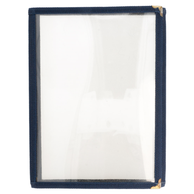 MENU "AMÉRICAIN" DIN-A5 3 CORPS   BLEU PVC (1 UNITÉ) – Image 2