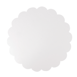 DISQUES PLATS PÂTISSERIE  350 G/M2 Ø 35 CM BLANC CARTON (250 UNITÉ)