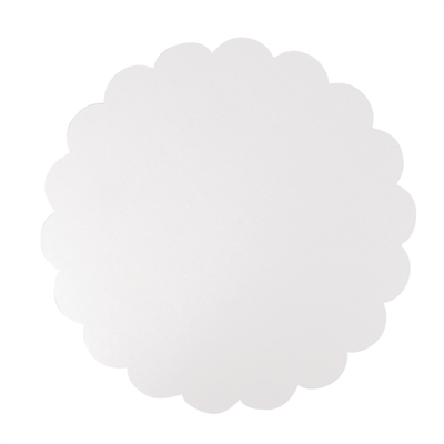 DISQUES PLATS PÂTISSERIE  350 G/M2 Ø 35 CM BLANC CARTON (250 UNITÉ)