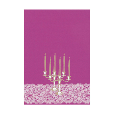 PAGES DIN-A4 "CHANDELIER"  21x29,7 CM VIOLET PAPIER (50 UNITÉ)