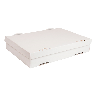 BOÎTES À PÂTES  348 G/M2 40x30x8 CM BLANC CARTON (50 UNITÉ)
