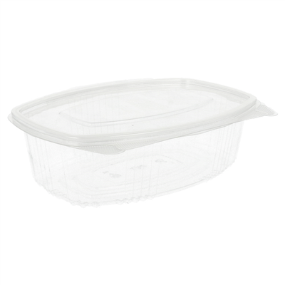 RÉCIPIENTS + COUVERCLE 750 ML 17,7x12,5x6,3 CM TRANSPARENT RPET (400 UNITÉ)