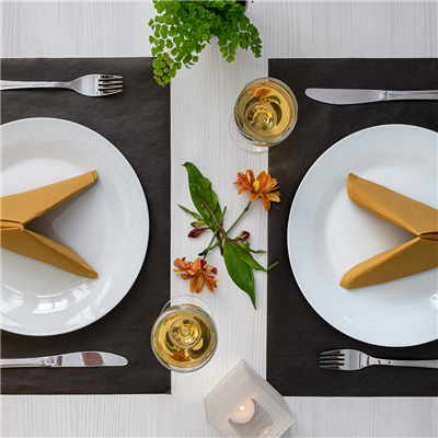 SETS DE TABLE FLEXO  60 G/M2 31x43 CM NOIR KRAFT VERGÉ (2000 UNITÉ) – Image 3