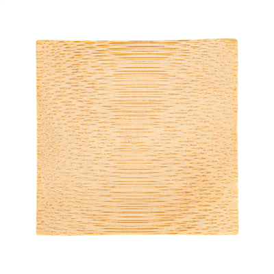 MINI ASSIETTES  6x6 CM NATUREL BAMBOU (24 UNITÉ) – Image 3