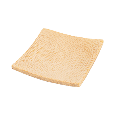MINI ASSIETTES  6x6 CM NATUREL BAMBOU (24 UNITÉ)