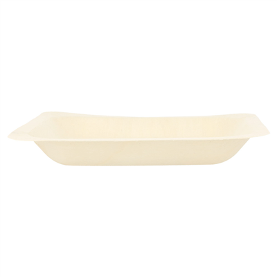 ASSIETTES CARRÉES 'WOOD'  14x14x2 CM NATUREL BOIS (50 UNITÉ) – Image 2