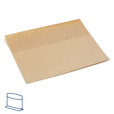 RÉCIPIENTS AVEC BASE 'KANGOO PACK' 50 G/M2 + 20 LDPE 21+3x17/11 CM NATUREL KRAFT (100 UNITÉ) – Image 3