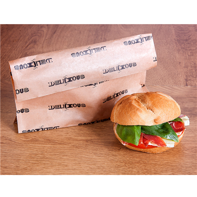 RÉCIPIENTS AVEC BASE "DELICIOUS" DELICIOUS 50 G/M2 + 20 LDPE 21+3x17/11 CM NATUREL KRAFT (100 UNITÉ) – Image 4