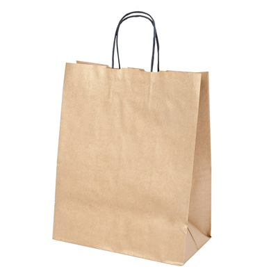 SACS SOS AVEC ANSES.  80 G/M2 26+14x32 CM OR KRAFT (250 UNITÉ)