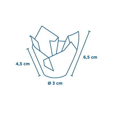 MUFFIN CUPS 'TULIP' 50 G/M2 11x11 CM MARRON PARCH.INGRAISSABLE (1000 UNITÉ) – Image 2