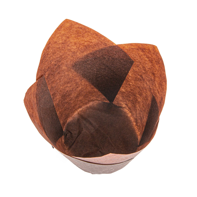 MUFFIN CUPS 'TULIP' 50 G/M2 15x15 CM MARRON PARCH.INGRAISSABLE (1000 UNITÉ) – Image 3