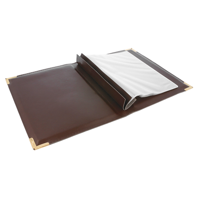 PORTE MENU DIN-A5 MULTIMENU  19x24,5 CM MARRON PVC (1 UNITÉ) – Image 4