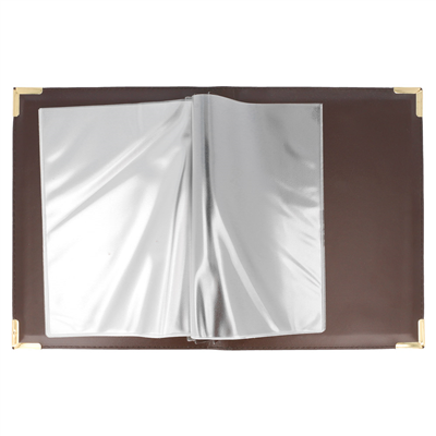 PORTE MENU DIN-A5 MULTIMENU  19x24,5 CM MARRON PVC (1 UNITÉ)