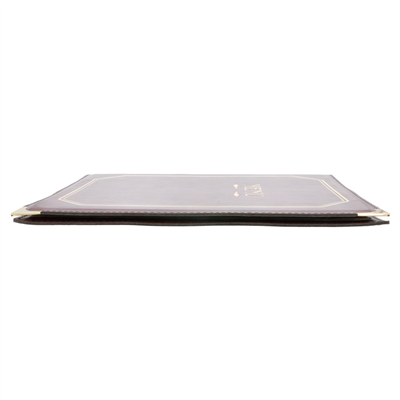 PORTE MENU 8 POCHETTES DIN-A4  25,5x33 CM BORDEAUX PVC (1 UNITÉ) – Image 3