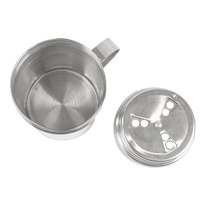 SAUPOUDREUSE ÉPICES AVEC ANSE 295 ML Ø 7x11 CM ARGENTE INOX (1 UNITÉ) – Image 3