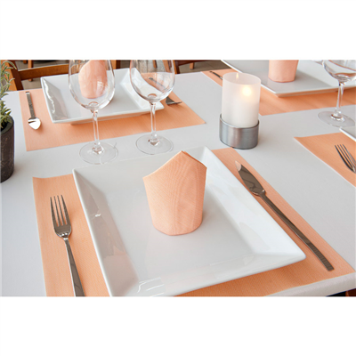 SETS DE TABLE 'DRY COTTON' 55 G/M2 30x40 CM MANDARINE AIRLAID (800 UNITÉ) – Image 2
