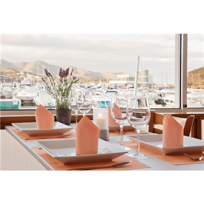 SETS DE TABLE 'DRY COTTON' 55 G/M2 30x40 CM MANDARINE AIRLAID (800 UNITÉ) – Image 3