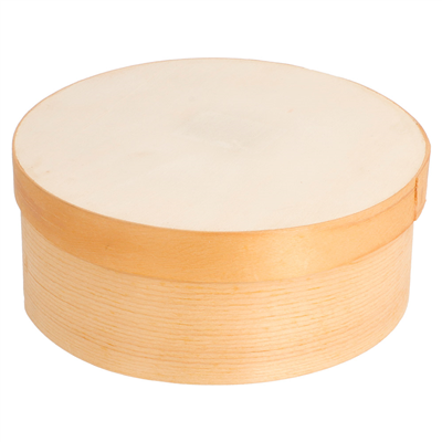 MINI BOÎTES ROND COUVERCLE+ CAPSULE 'WOOD' 500 ML Ø 13x5 CM NATUREL BOIS (100 UNITÉ) – Image 2