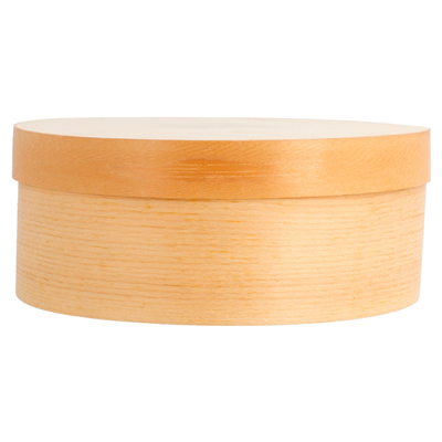 MINI BOÎTES ROND COUVERCLE+ CAPSULE 'WOOD' 500 ML Ø 13x5 CM NATUREL BOIS (100 UNITÉ) – Image 3